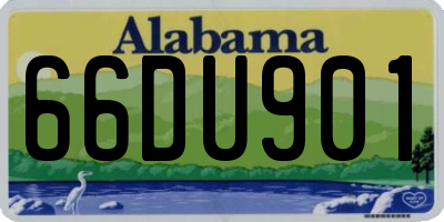 AL license plate 66DU901