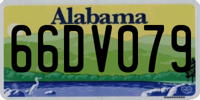 AL license plate 66DV079