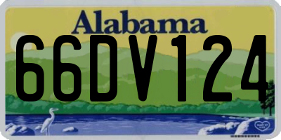 AL license plate 66DV124