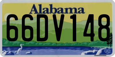 AL license plate 66DV148