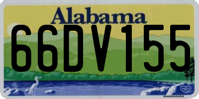 AL license plate 66DV155