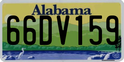 AL license plate 66DV159