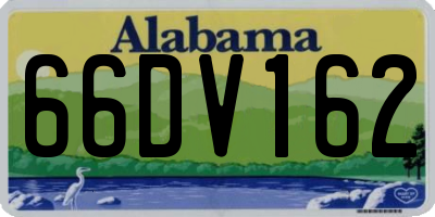 AL license plate 66DV162
