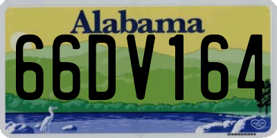 AL license plate 66DV164