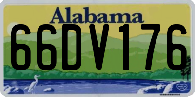 AL license plate 66DV176