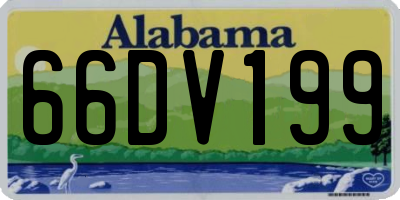 AL license plate 66DV199