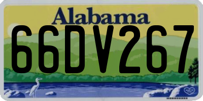 AL license plate 66DV267