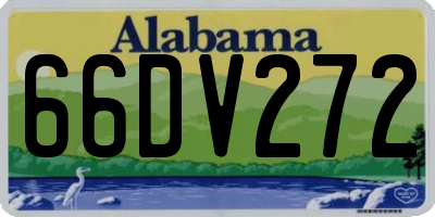 AL license plate 66DV272