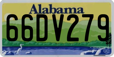 AL license plate 66DV279