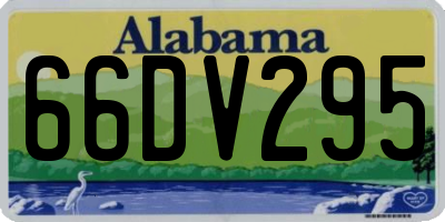 AL license plate 66DV295