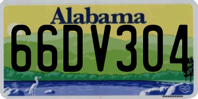AL license plate 66DV304