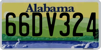 AL license plate 66DV324