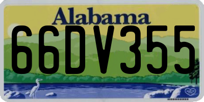 AL license plate 66DV355