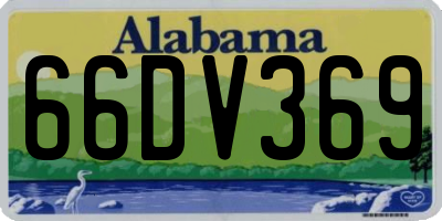 AL license plate 66DV369