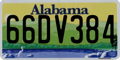 AL license plate 66DV384