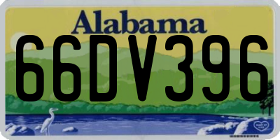 AL license plate 66DV396