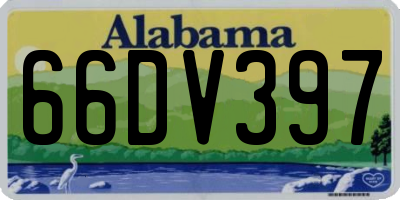 AL license plate 66DV397