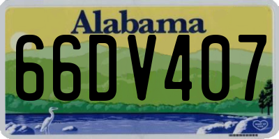 AL license plate 66DV407