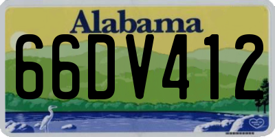 AL license plate 66DV412