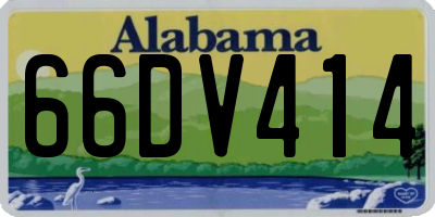 AL license plate 66DV414