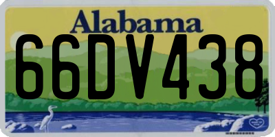 AL license plate 66DV438