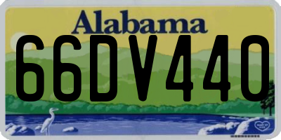 AL license plate 66DV440