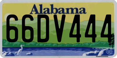 AL license plate 66DV444