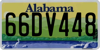 AL license plate 66DV448