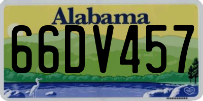 AL license plate 66DV457