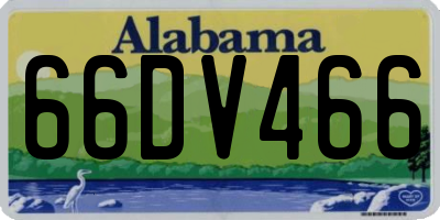 AL license plate 66DV466