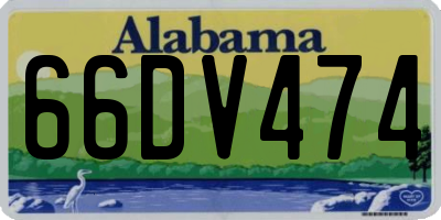 AL license plate 66DV474