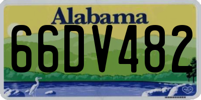 AL license plate 66DV482