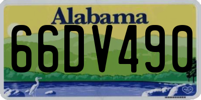 AL license plate 66DV490