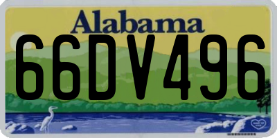 AL license plate 66DV496