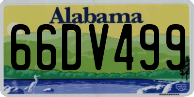 AL license plate 66DV499