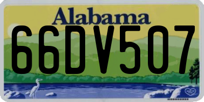 AL license plate 66DV507