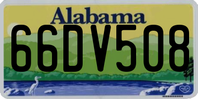 AL license plate 66DV508