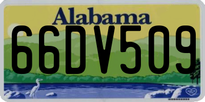 AL license plate 66DV509