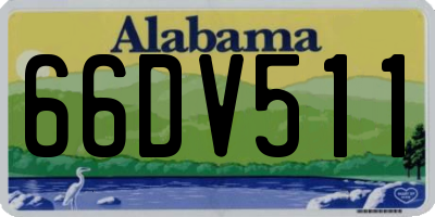 AL license plate 66DV511