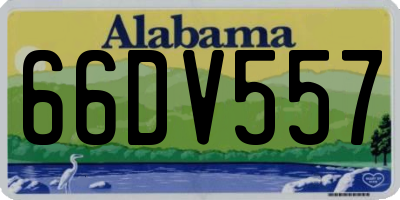 AL license plate 66DV557