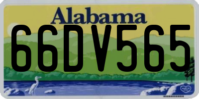 AL license plate 66DV565