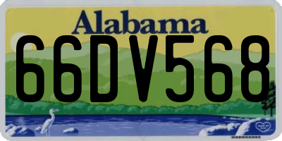 AL license plate 66DV568