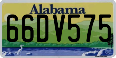 AL license plate 66DV575