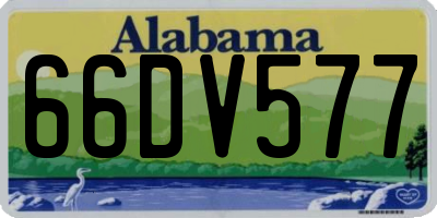AL license plate 66DV577