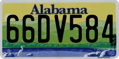 AL license plate 66DV584