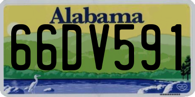 AL license plate 66DV591