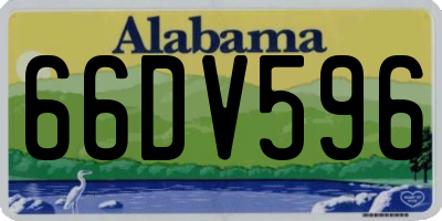 AL license plate 66DV596