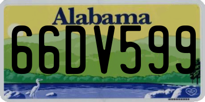 AL license plate 66DV599