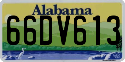 AL license plate 66DV613