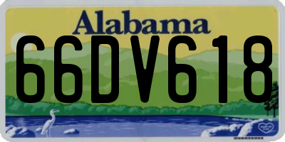 AL license plate 66DV618